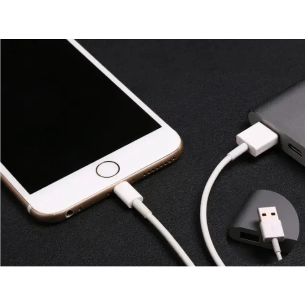 4 pcs / 2 CHARGER USB CABLE 3F & 6F + 2 USB-A cube / for iphone 11,12,13, 14,15